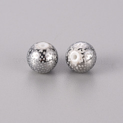 Electroplate Glass Beads&nbsp;EGLA-Q123-009A