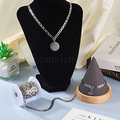 Stainless Steel Rectangle with Cross Link Chains&nbsp;CHS-TAC0002-01P