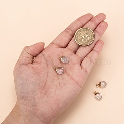 Electroplate Natural Quartz Crystal Charms&nbsp;G-S344-09H
