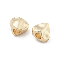 真鍮ビーズ  ハート  14KGP本金メッキ  5x5.8x4mm  穴：2mm&nbsp;KK-M306-01G-02