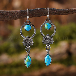 Alloy Synthetic Turquoise Dangle Earrings&nbsp;FS-WGD578F-01