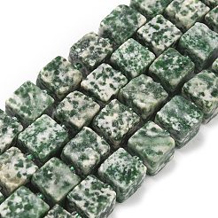 Natural Green Spot Jasper Beads Strands&nbsp;G-D338-A03