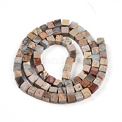 Natural Aqua Terra Jasper Beads Strands&nbsp;G-T140-43B