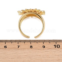 Brass Adjustable Cuff Open Rings&nbsp;RJEW-C145-03G