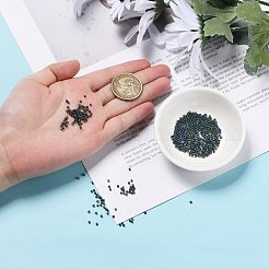 Fgb 200g 8色 12/0グレードA ラウンドガラスシードビーズ  メタリックカラー  ミックスカラー  2x1.5mm  穴：0.3mm  25 G /カラー  約13300個/箱&nbsp;SEED-JP0010-11-2mm