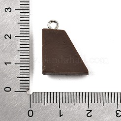 Opaque Resin Imitation Chocolate Pendants&nbsp;RE-CBA158B-01C