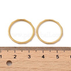 Ion Plating(IP) 304 Stainless Steel Finger Ring&nbsp;RJEW-I101-03A-G