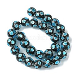 Handmade Silver Sand Lampwork Beads Strands&nbsp;LAMP-A003-01A