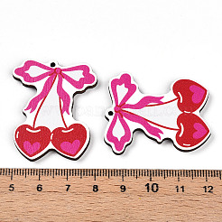 Printed Wood Pendants&nbsp;WOOD-T032-04H
