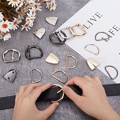 6 Sets 3 Colors Belt Alloy Buckle Sets&nbsp;FIND-WR0011-11