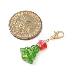 Christmas Tree Glass Pendant Decorations&nbsp;HJEW-JM04051