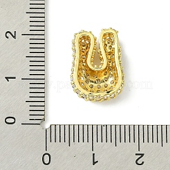 Rack Plating Brass Clear Cubic Zirconia Pendants&nbsp;KK-S378-01G-U