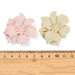 オペーク樹脂カボション  花  ミックスカラー  43x45x10mm&nbsp;RE-CBA93EE-04