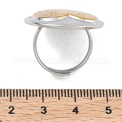 304 Stainless Steel Cuff Open Rings&nbsp;RJEW-F202-02B-GP