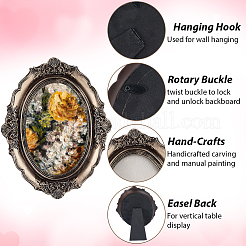1Pc Oval Resin Photo Frame Stand&nbsp;DJEW-SP0001-50