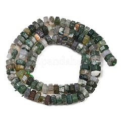 Natural Moss Agate Beads Strands&nbsp;G-G317-A26-3X6MM