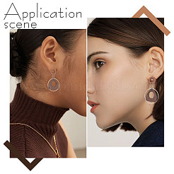 30Pcs Walnut Wood Stud Earring&nbsp;FIND-SC0003-92