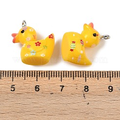 Christmas Opaque Resin Pendants&nbsp;RESI-H043-02P