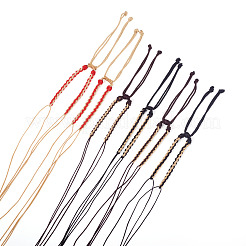 12Pcs 3 Colors Braided Nylon Cord Bracelet Making&nbsp;MAK-TA0001-30