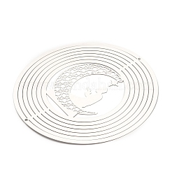 201個のステンレススチール製コネクタチャーム/リンク  エッチングされた金属装飾  人間  148x0.3mm  穴：3mm&nbsp;STAS-D386-05C-P