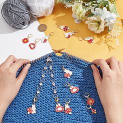 Mushroom Theme DIY Knitting Tools&nbsp;HJEW-AB00579