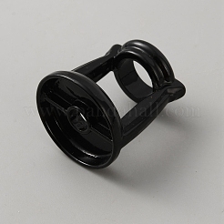 合金シャンデリア照明フック  エンボス天井フックハンガー  ネジ付き  ブラック  29.5x27.5~28mm  穴：6mm＆12mm&nbsp;FIND-WH0173-393A