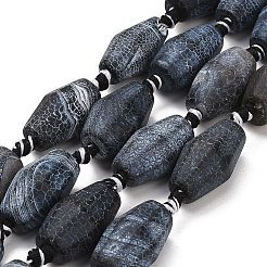 Natural Weathered Agate Beads Strands&nbsp;G-A321-B02-02