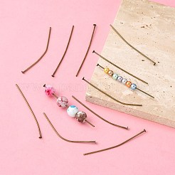 鉄平頭ピン  カドミウムフリー＆ニッケルフリー＆鉛フリー  アンティークブロンズ  50x0.75~0.8mm  20ゲージ  約4200個/1000g  ヘッド：2mm&nbsp;IFIN-R217-0.7x50-AB-NF