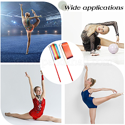 2Pcs 2 Style Polycotton Dance Ribbons with Wand&nbsp;AJEW-CN0001-71