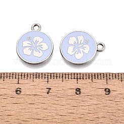 Rack Plating Alloy Enamel Pendants&nbsp;ENAM-N070-01F-02P-01