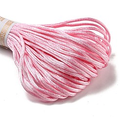 ポリエステル刺繍糸  クロスステッチの糸  パールピンク  1.5mm  20 M /バンドル&nbsp;OCOR-C005-A04