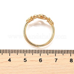 304ステンレススチールカフリング  オープンリング  ハート  ゴールドカラー  7mm  usサイズ7 1/4(17.5mm)&nbsp;RJEW-D308-01G-C