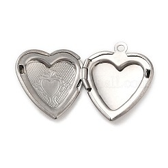 Non-Tarnish 316 Surgical Stainless Steel Locket Pendants&nbsp;STAS-C077-01P