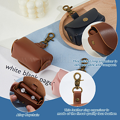 PU Leather Ring Storage Gift Cases with Iron Rings & Clasps&nbsp;AJEW-WH0348-484A