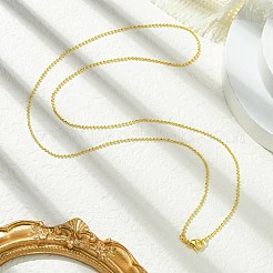 1.5mmラックメッキ真鍮ボールチェーンネックレス女性男性用  カドミウムフリー＆鉛フリー  901ステンレススチール留め具  長持ちメッキ  18KGP本金メッキ  23.62x0.06インチ（60x0.15cm）&nbsp;MAK-L044-62G