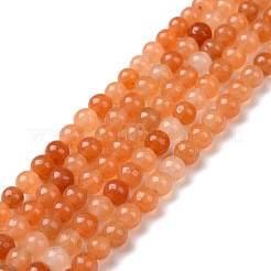天然石レッドアベンチュリンビーズ連売り  ラウンド  4~4.5mm  穴：1mm  約91~94個/連  14.9インチ（38cm）&nbsp;G-G735-39-4mm