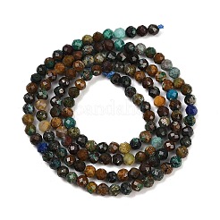 Natural Chrysocolla and Lapis Lazuli Beads Strands&nbsp;G-K373-B04-04-01