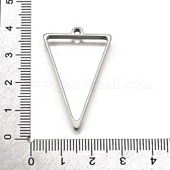 304ステンレスペンダント  三角形  37x23.5x3mm  穴：2mm&nbsp;STAS-S181-01P-D