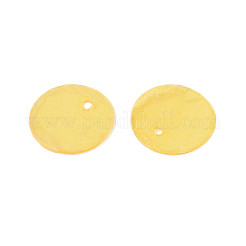 Spray Painted Natural Capiz Shell Disc Charms&nbsp;X1-BSHE-T014-02G