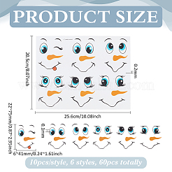 1 Bag PVC Expression Decorative Stickers&nbsp;DIY-PH0034-06