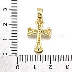 Brass Micro Pave Cubic Zirconia Pendants&nbsp;KK-Z100-38G-05