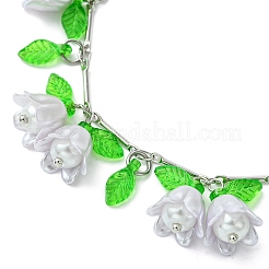Brass Bar Link Chains Charm Bracelets&nbsp;BJEW-JB11524-01