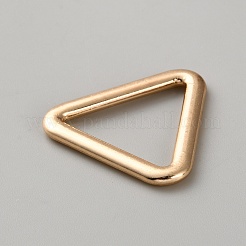 三角形の合金リンクリング  3字の留め金  ゴールドカラー  30x33x3mm  内径：21.5x24.5mm&nbsp;FIND-WH20023-035G