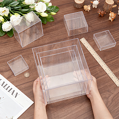 6Pcs 6 Sizes Acrylic Cube Food Nesting Riser Stands&nbsp;ODIS-WH0038-303A