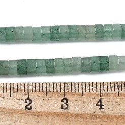 天然石グリーンアベンチュリンビーズ連売り  フラットラウンド/ディスク  3.8~4.2x2~4.5mm  穴：0.8~1mm  約146~180個/連  14.76~15.5インチ（37.5~39.5cm）&nbsp;G-F631-A11-01