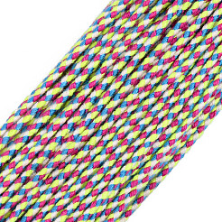 ポリエステル編組コード  カラフル  2mm  約100ヤード/バンドル（91.44m /バンドル）&nbsp;OCOR-T015-A19