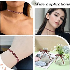 1Pc Sparkle Wavy Polyester Ribbons&nbsp;OCOR-GF0003-01B