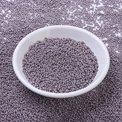 MIYUKIラウンドロカイユビーズ  日本製シードビーズ  11/0  （rr437)不透明な藤色の光沢  2x1.3mm  穴：0.8mm  約50000個/ポンド&nbsp;SEED-G007-RR0437