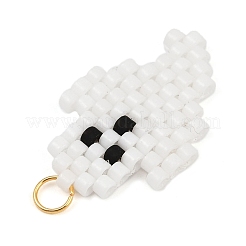 Halloween Theme Cylinder Glass Seed Beads&nbsp;PALLOY-MZ00772
