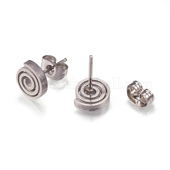 Tarnish Resistant 304 Stainless Steel Stud Earrings&nbsp;EJEW-N045-11P